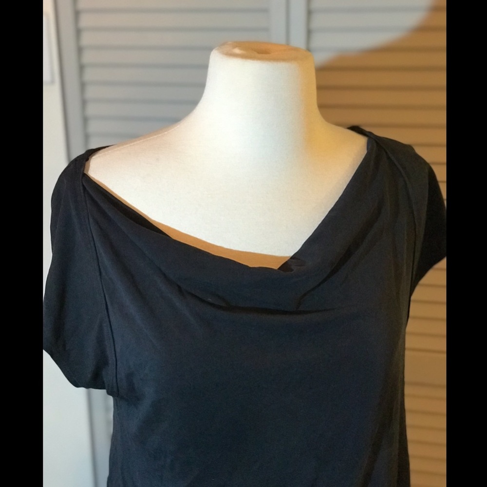 Anthropologie Maeve slouchy washed black shirt